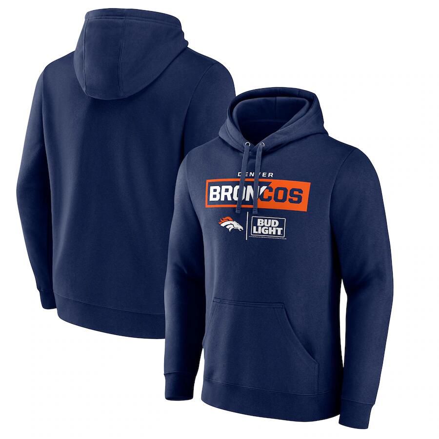 Men 2023 NFL Denver Broncos blue Sweatshirt style 2->denver broncos->NFL Jersey